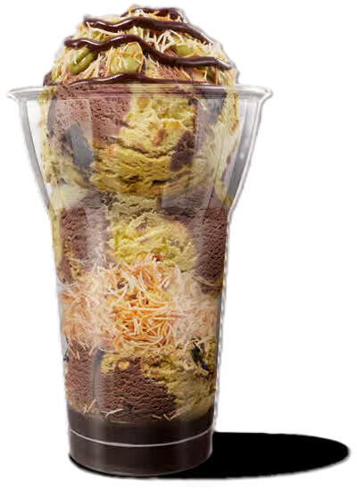 Dubai Chocolate Inspired Sundae